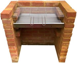 Create your backyard BBQ paradise with this DIY Brick BBQ Kit, featuring a heavy-duty stainless steel charcoal grate and tray for a chrome grill-like finish.