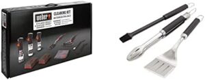 "Revamp your grilling game with the Weber 18283 Cleaning Kit, ideal for stainless steel gas grills. Includes precision grill tools and convenient dimensions: 7.6cm x 59.5cm x 34.0cm."
