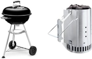 Turn up the heat with our Weber Compact Charcoal BBQ, featuring a compact design and chimney starter for effortless grilling. Perfect for small spaces and outdoor gatherings.