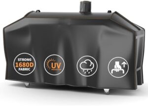 Protect your pit boss grill with the Grisun 1680D waterproof cover. Waterproof and UV-resistant for year-round protection, fits Pit Boss Memphis Ultimate, Smoke Hollow PS9900, KC Combo Platinum Series and more.