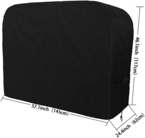 Protect your outdoor grill with the Oxford Cloth Grill Cover, featuring UV resistant and waterproof materials. Ideal for BBQ enthusiasts, this cover measures 145x61x117cm and provides durable protection against dust and rips.