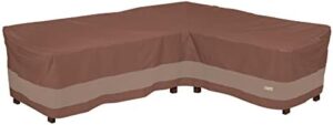 Protect your outdoor furniture with the Duck Covers Ultimate Waterproof Patio Sectional Lounge Set Cover, designed for 104-inch right-facing sectionals. Water-resistant and durable, keep your patio set looking new season after season.