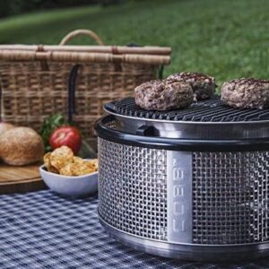"Elevate your outdoor cooking with the Cobb Premier Air Barbecue, featuring a smoke-free design. Bundle with cobble stones for perfect grilling results."