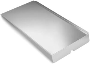 Replace your Traeger grill's drip pan with the BCA006 stainless steel drip tray heat baffle. Perfect for Traeger Pro Series 34, Eastwood 34 and Tex Elite grills, this durable accessory ensures efficient grease management.