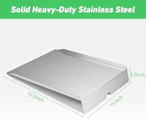 Replace your Traeger grill's drip pan with the BCA006 stainless steel drip tray heat baffle. Perfect for Traeger Pro Series 34, Eastwood 34 and Tex Elite grills, this durable accessory ensures efficient grease management.