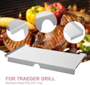 Elevate your grilling experience with the Traeger Timberline 1300 Series Pellet Grills Accessories kit featuring a drip tray, heat baffle, and grease drip tray liners. Upgrade your outdoor cooking today!