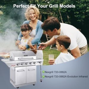 Upgrade your Nexgrill experience with Grill Drip Pan Kits for Nexgrill 720-0882A Replacement Parts, featuring grease trays and heat plate shields for efficient cooking.