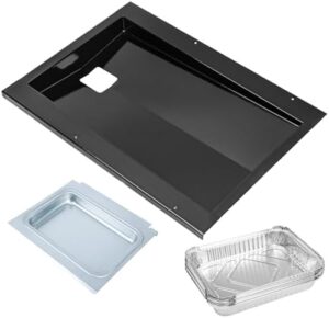 Upgrade your outdoor cooking experience with the Grease Tray & Catch Pan for Weber Spirit E-310/E-320 models. Perfectly designed to capture spills and messes, this kit includes 10 aluminum liners for easy cleaning.
