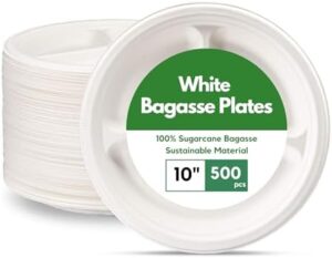 Here is the generated meta description:

"Upgrade your outdoor gatherings with CaterCo's eco-friendly, compostable and super rigid paper plates. Perfect for parties, picnics and BBQs, this 500-pack of biodegradable, sugarcane plates offers a sustainable alternative."