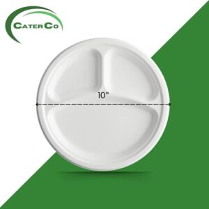Here is the generated meta description:

"Upgrade your outdoor gatherings with CaterCo's eco-friendly, compostable and super rigid paper plates. Perfect for parties, picnics and BBQs, this 500-pack of biodegradable, sugarcane plates offers a sustainable alternative."