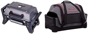 Portable and powerful BBQ grill with TRU-Infrared technology, ideal for outdoor cooking on-the-go. Compact design fits in a carry bag, perfect for camping trips or backyard gatherings.