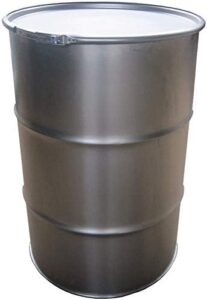 Get ready to grill with the Heavy Duty 205 Litre Steel Drum, perfect for homemade charcoal BBQ smoker or portable garden use. Store up to 45 gallons of charcoal and enjoy your outdoor cooking experience.