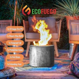 Here is the output:

"Upgrade your outdoor gatherings with the El Fuego Black Fire Pit, a CO2-friendly and cost-effective alternative to traditional fire pits. No wood required!"