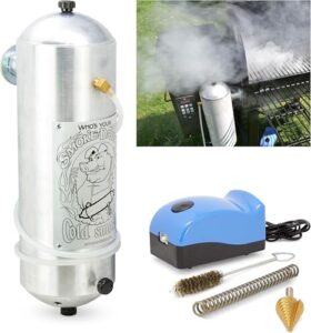 Add smoky flavor to your BBQ with Magnum P.I.G. Hot or Cold Smoke Generator, perfect for electric smokers and outdoor grills, customizable with wood chunks or chips for unique smoke profiles, ideal for camping trips or backyard gatherings.