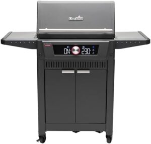 Here is the meta description:

"Transform your outdoor cooking with this smart gas grill BBQ, featuring app control and cleaning function. Ideal for garden, balcony, or patio use, with temperature range 90-370°C."