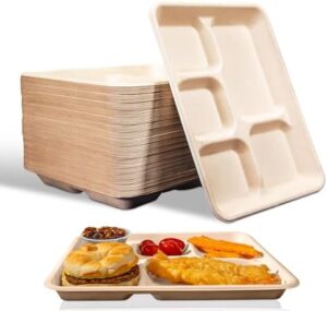 Discover sustainable mealtime solutions with Eland Compostable Plates featuring 5 compartments and heavy-duty design. Perfect for schools, events, and everyday use.