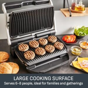 Get the ultimate grilling experience with Tefal's Optigrill Plus, featuring 9 automatic settings, cooking sensor, and non-stick removable plates. Perfect for large families or entertaining guests. Save up to £20 on your grill purchase!